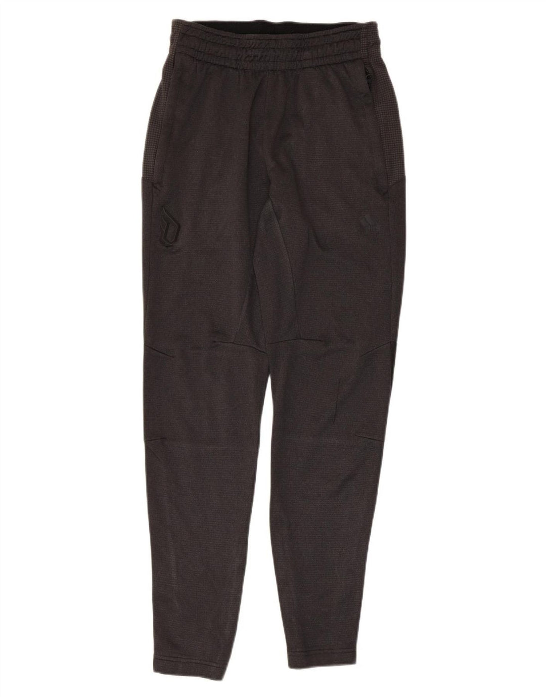 Męskie spodnie dresowe ADIDAS, małe, szare, z poliestru w blokach kolorów