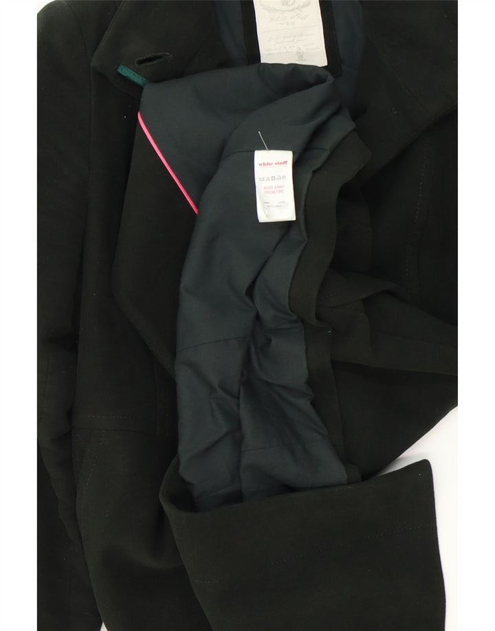 WHITE STUFF Womens Overcoat UK 10 Small Green Cotton Vintage White Stuff and Second-Hand White Stuff from Messina Hembry 