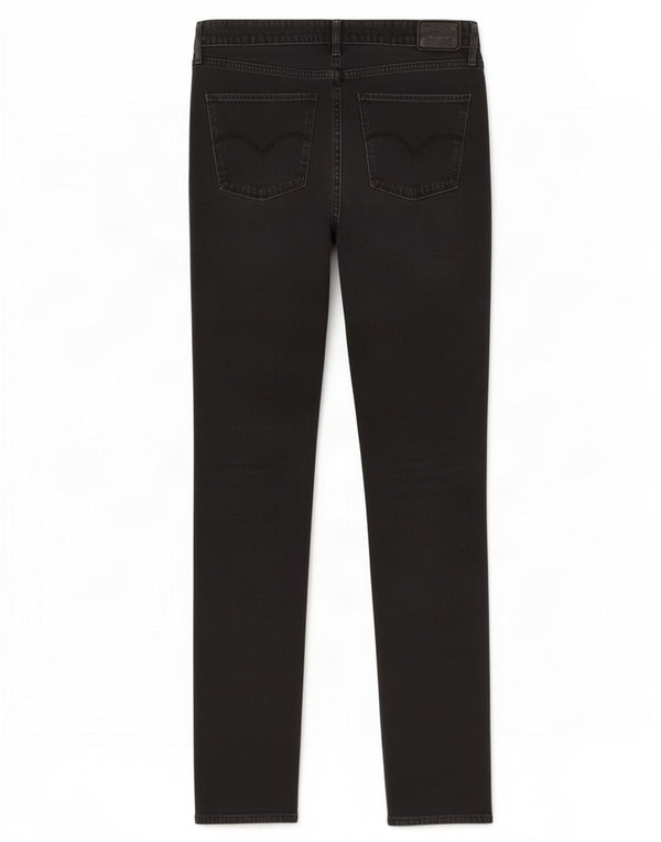 Damskie jeansy Levi's 721 z wysokim stanem W30 L32 Czarna bawełna