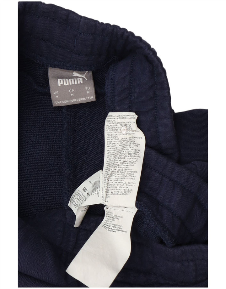 Męskie spodenki sportowe Puma z grafiką, średnie, granatowe, bawełniane