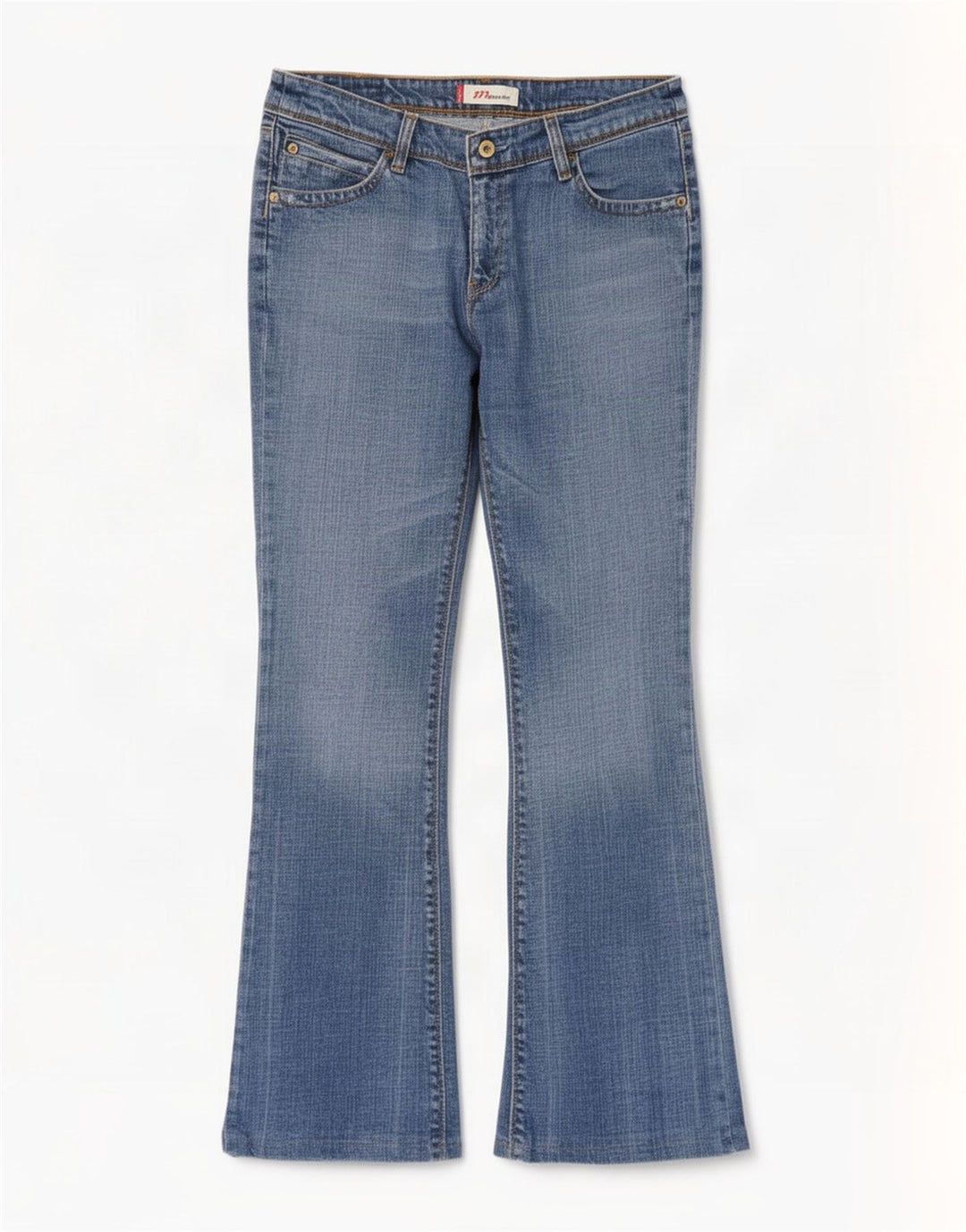 Damskie jeansy Levi's 572 Bootcut W34 L29 Niebieska bawełna