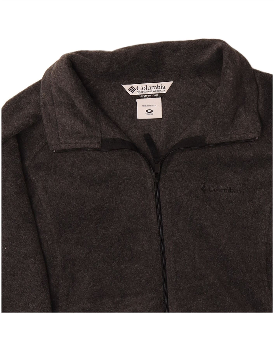 COLUMBIA Womens Fleece Jacket UK 18 XL Grey Polyester