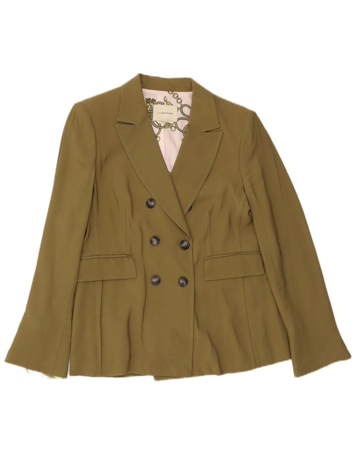 Damska marynarka dwurzędowa Anna Molinari UK 10 Small Khaki