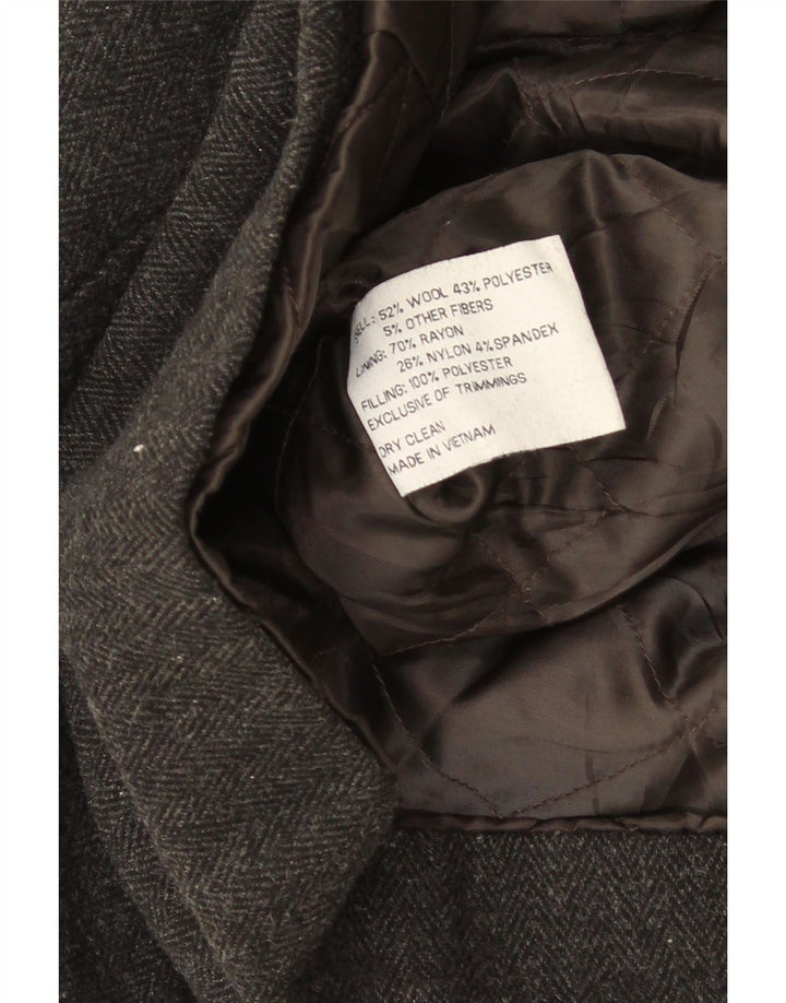 CALVIN KLEIN Męski płaszcz UK 40, duży, szary, wełniany
