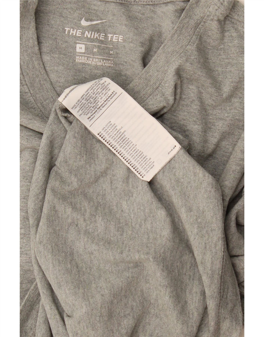 T-shirt męski Nike The Tee, średnioszary, bawełniany