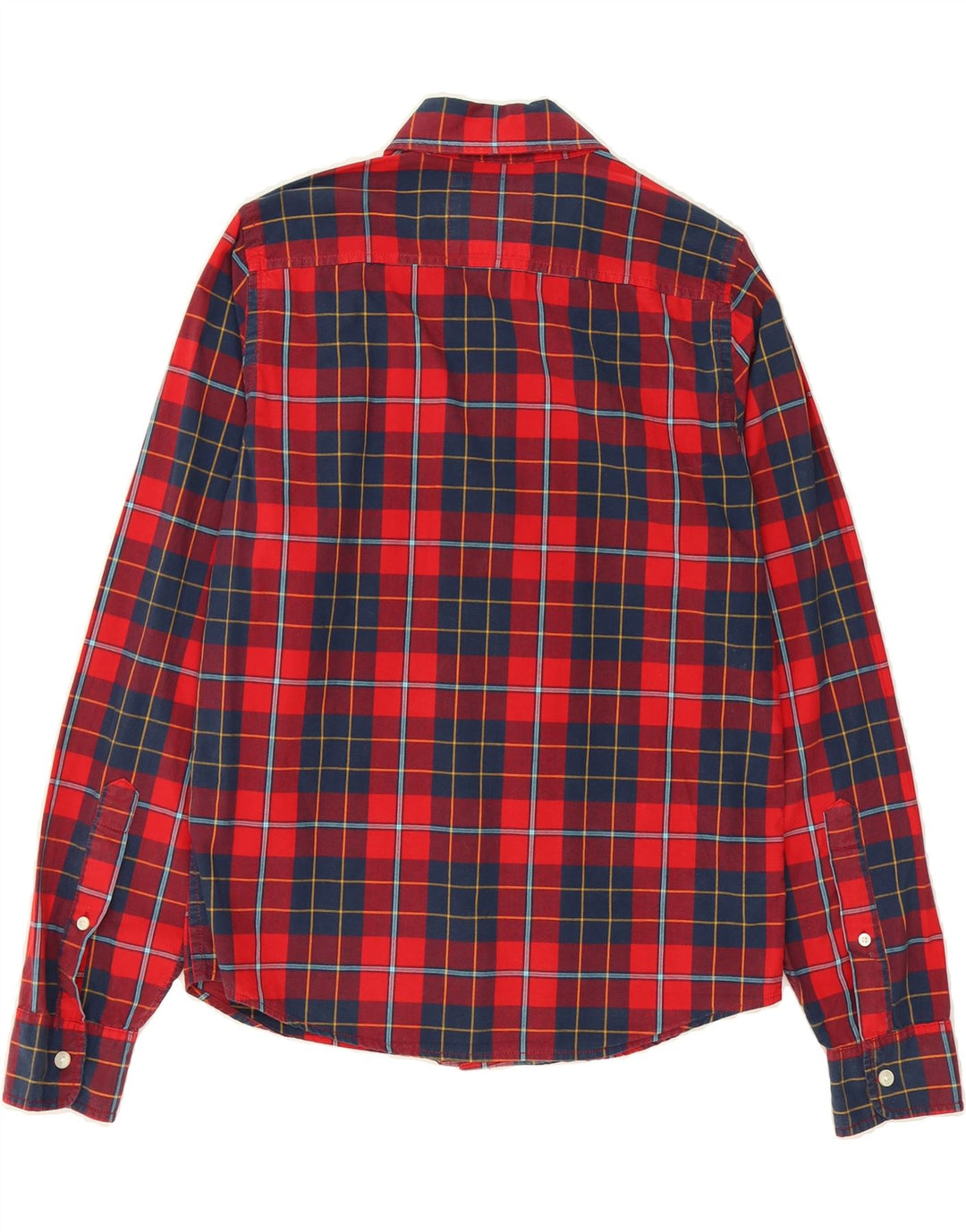 HOLLISTER Mens Shirt Small Red Check Cotton Vintage Hollister and Second-Hand Hollister from Messina Hembry 