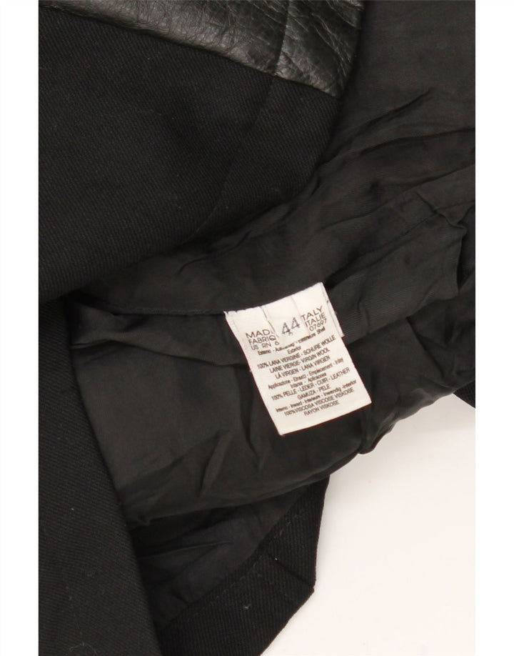 SISLEY Womens Overcoat IT 44 Medium Black Wool Vintage Sisley and Second-Hand Sisley from Messina Hembry 
