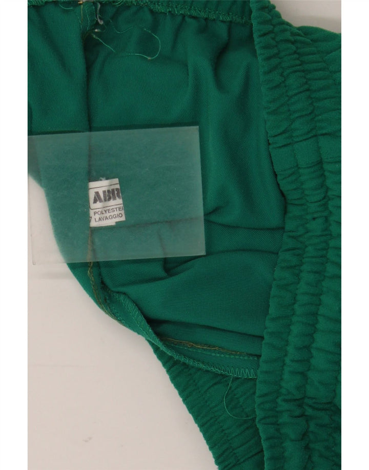 Vintage damski pełny dres UK 14, poliester w kolorze średniej zieleni