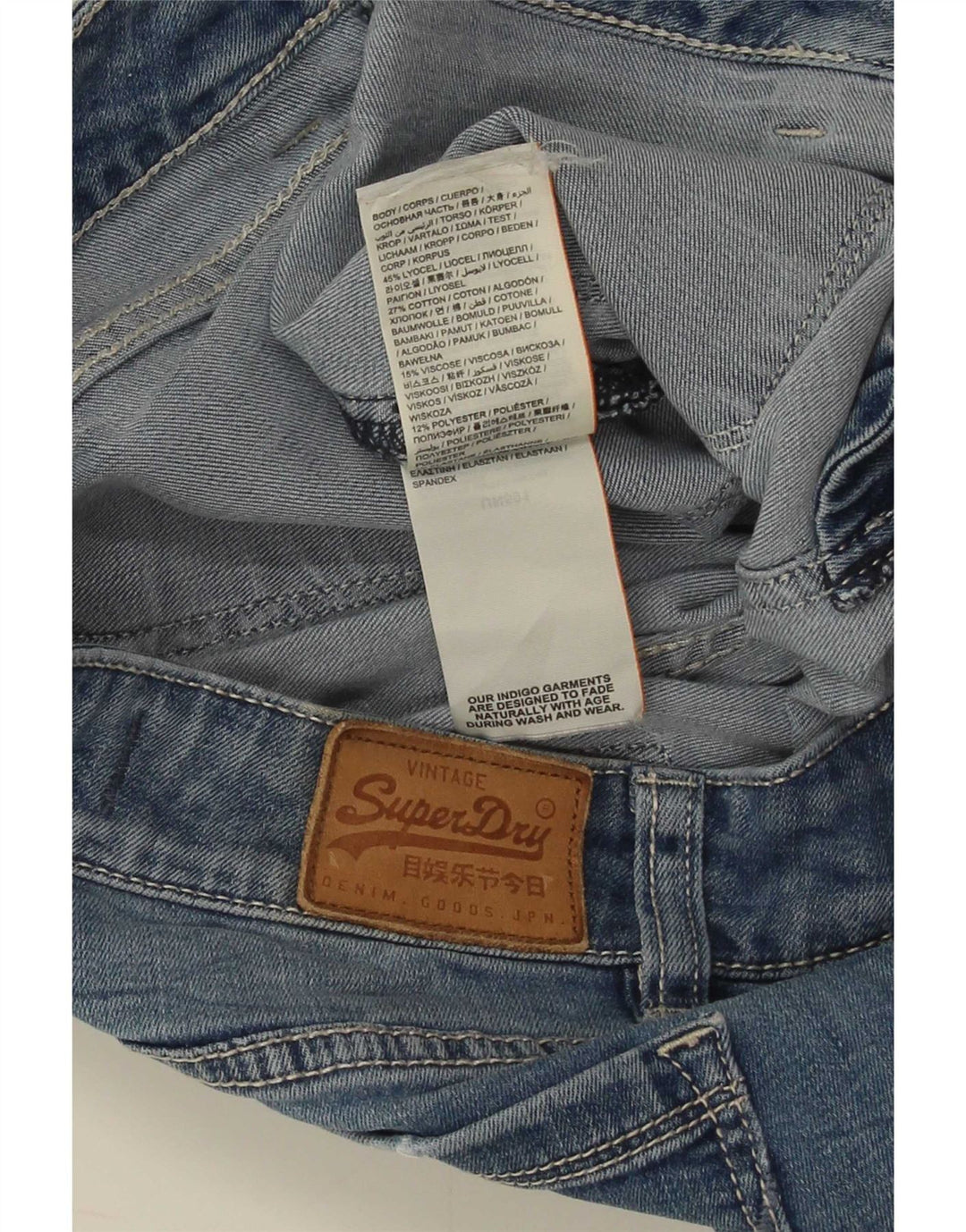 Damskie jeansy Superdry Zadie Flared W26 L30 Niebieski Lyocell