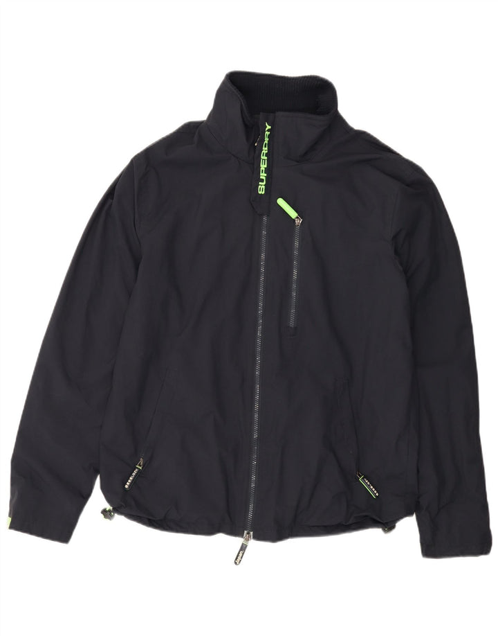 SUPERDRY Męska kurtka wiatrówka The Windhiker UK 38, średni granat
