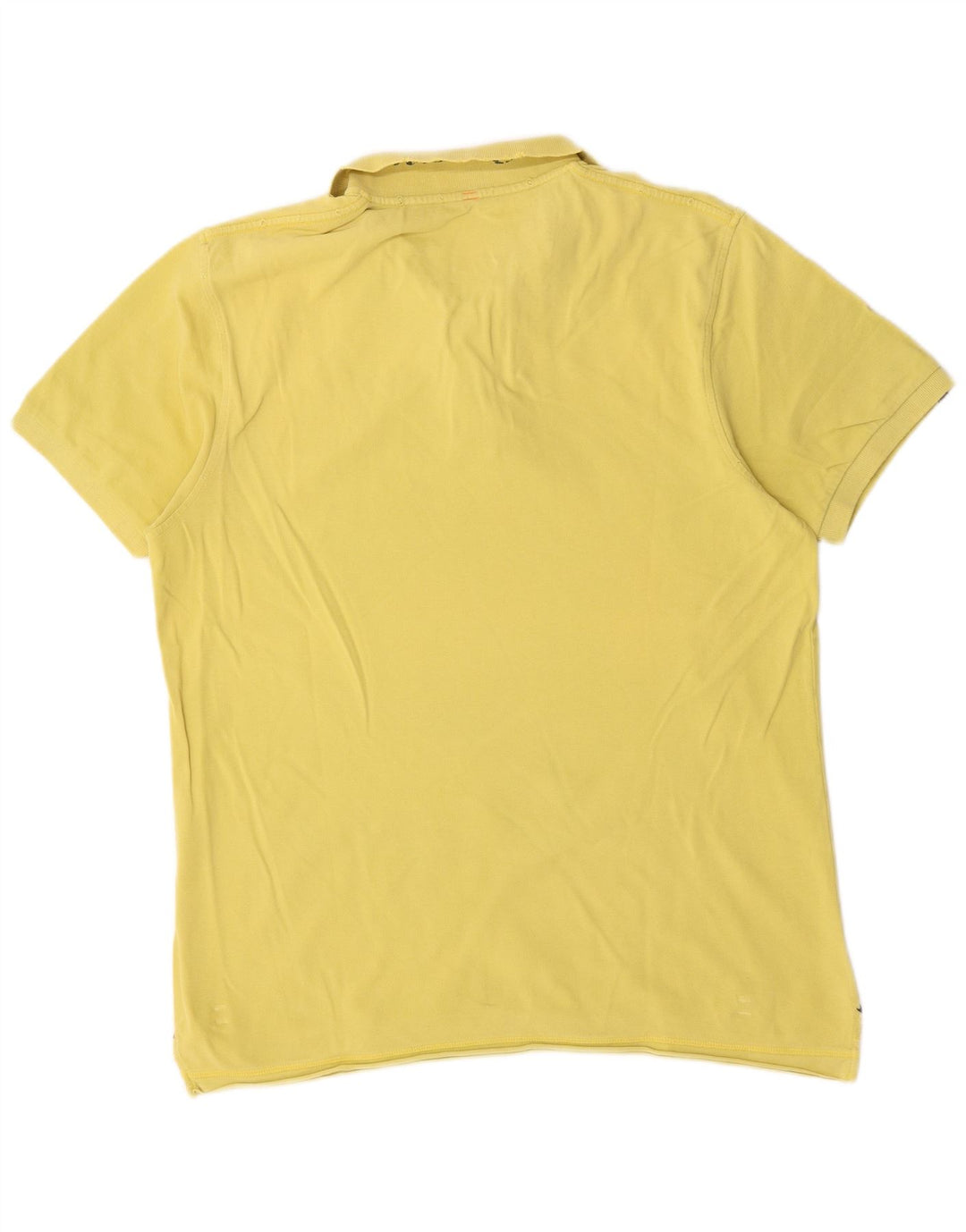 Męska koszulka polo Sun68 2XL, żółta, bawełniana