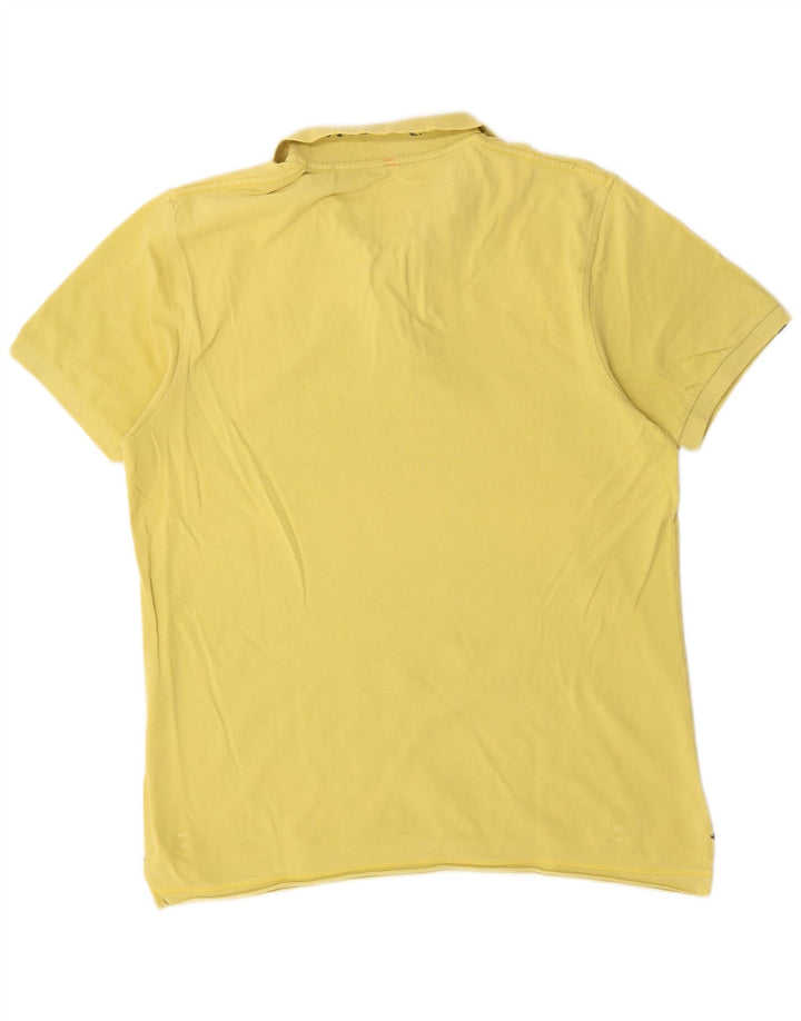 Męska koszulka polo Sun68 2XL, żółta, bawełniana