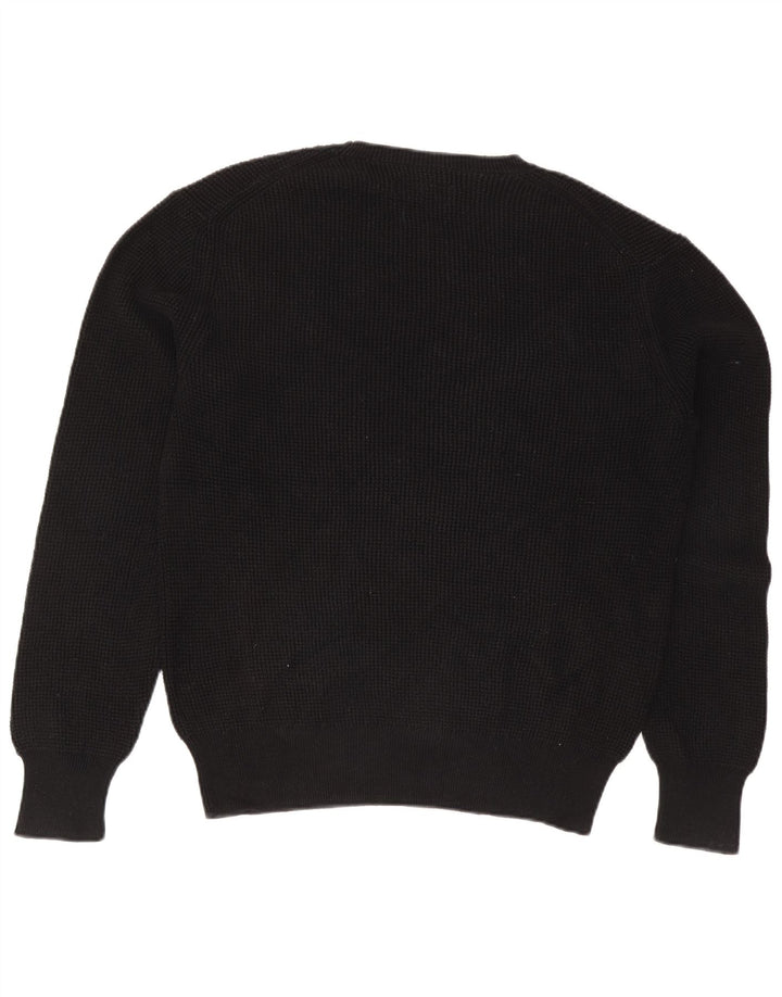 Męski sweter z wycięciem pod szyją All Saints, duży, czarny, bawełniany