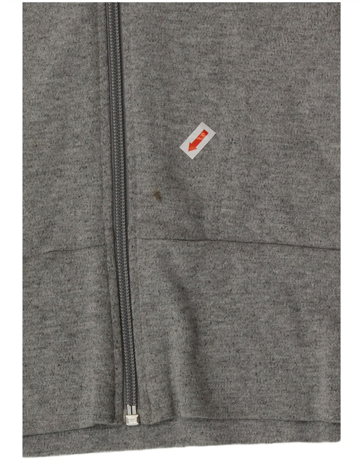 Damska bluza dresowa Adidas Crop Top Jacket UK 12 Średnia szara bawełna