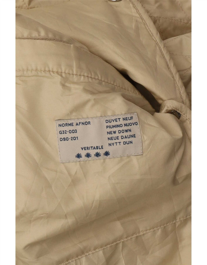 Damska pikowana kurtka Moncler rozmiar 4 XL, beżowa