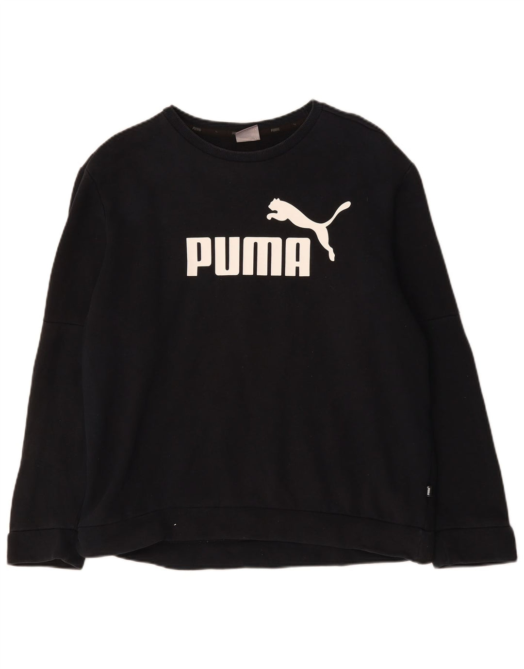 Męska bluza z grafiką Puma, duża, czarna, bawełniana