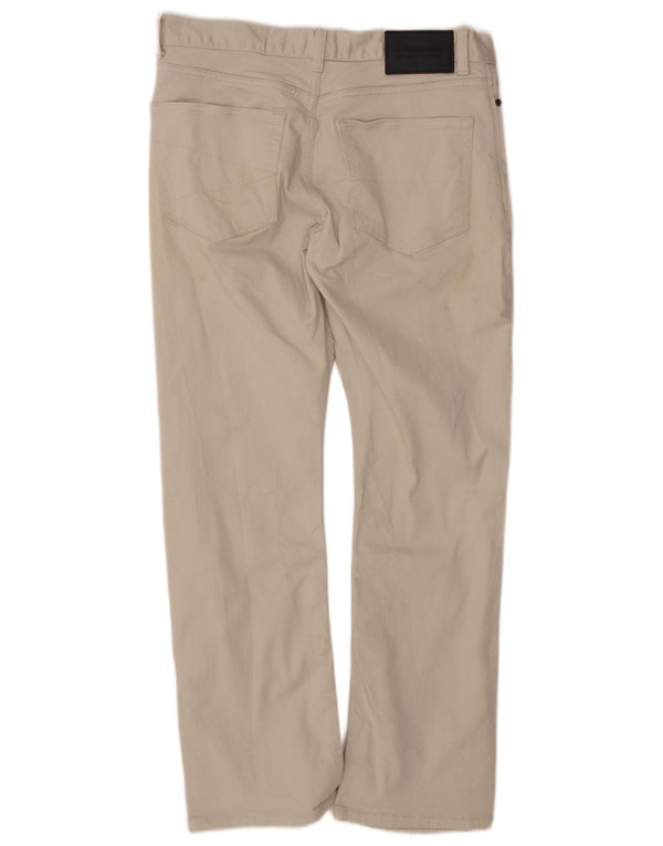 Męskie spodnie codzienne Marks & Spencer Bootcut W32 L29 Beżowa bawełna
