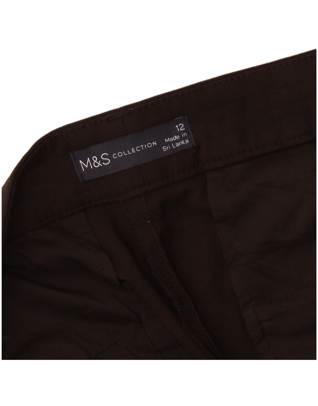 MARKS & SPENCER Damskie spodnie typu chino UK 12 Medium W32 L27 Brązowe