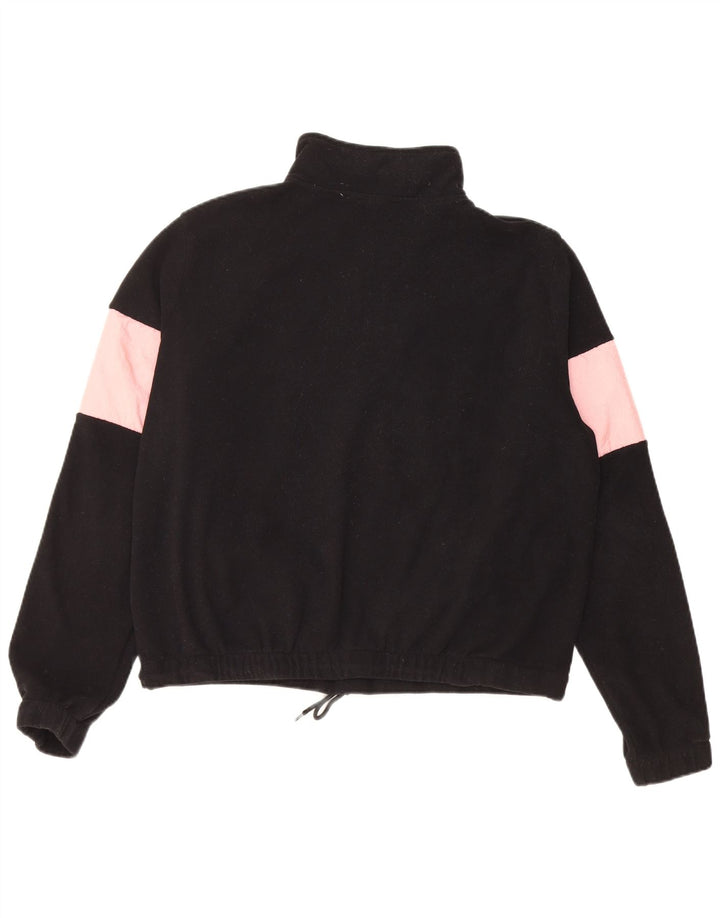 Damski sweter polarowy Ellesse Oversize Graphic UK 8 Small Black Colorblock