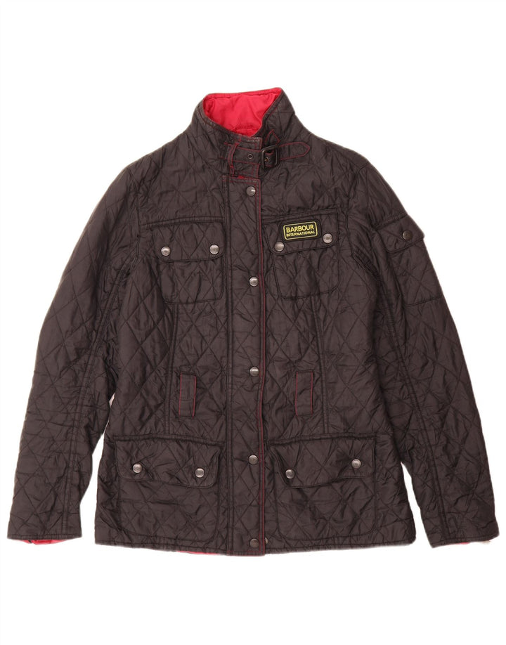 Damska pikowana kurtka Barbour UK 10 Small Black