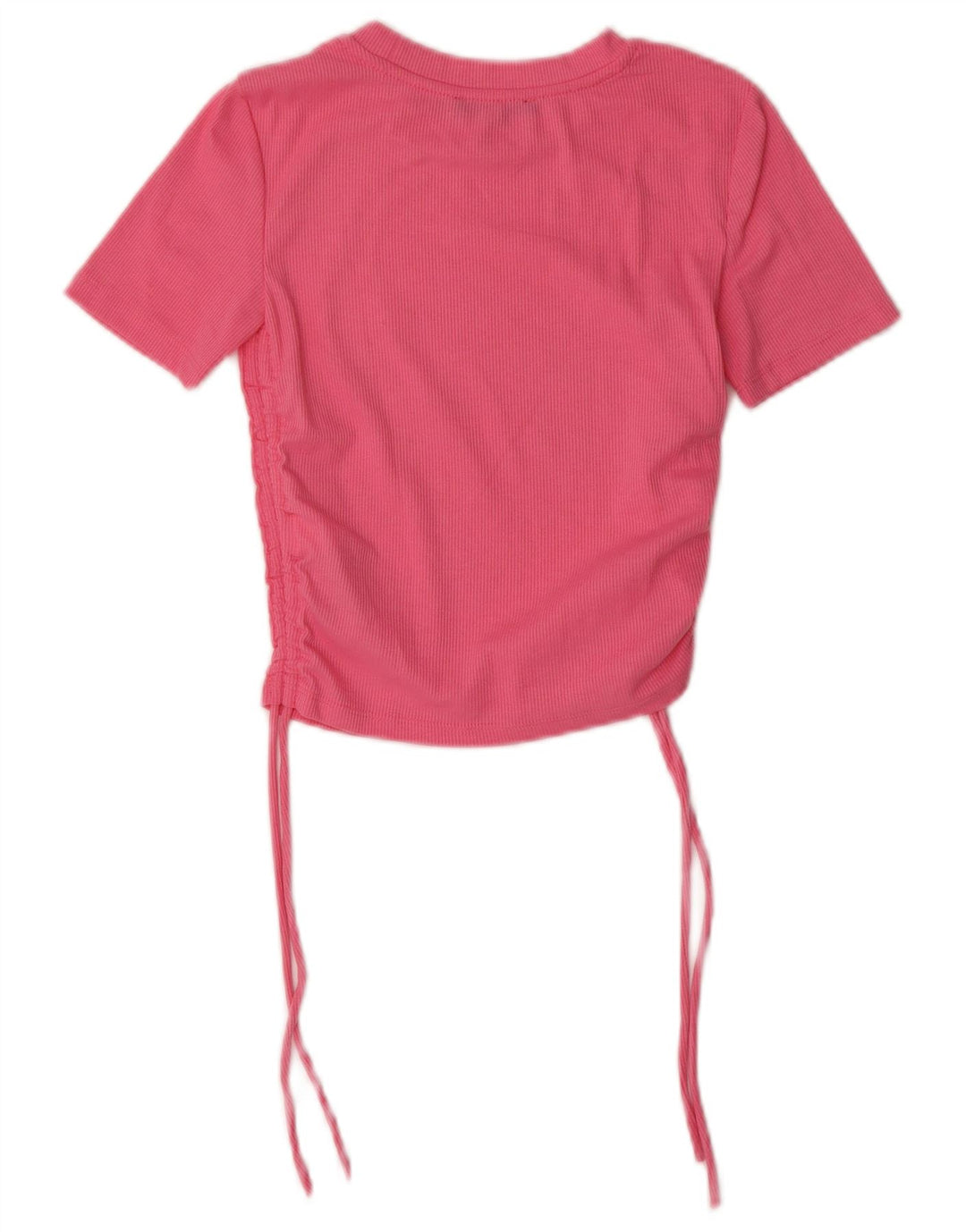 ZARA Womens Crop Blouse Top UK 8 Small Pink Polyester