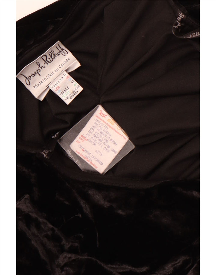 JOSEPH RIBKOFF Damska welurowa spódnica typu trąbka UK 14 duża W30 Czarny poliester