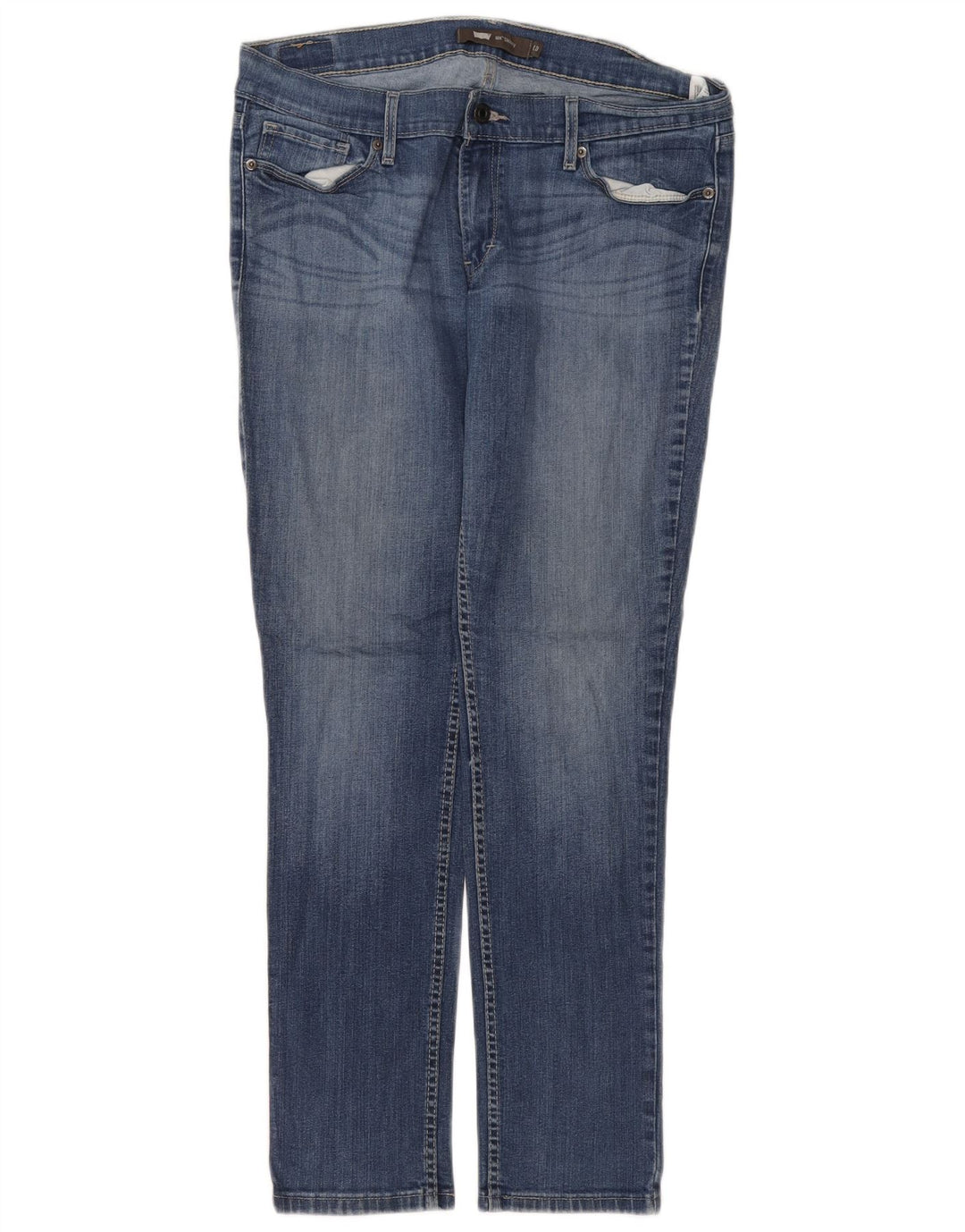Damskie jeansy LEVI'S 524 Skinny W31 L32 Niebieskie bawełniane