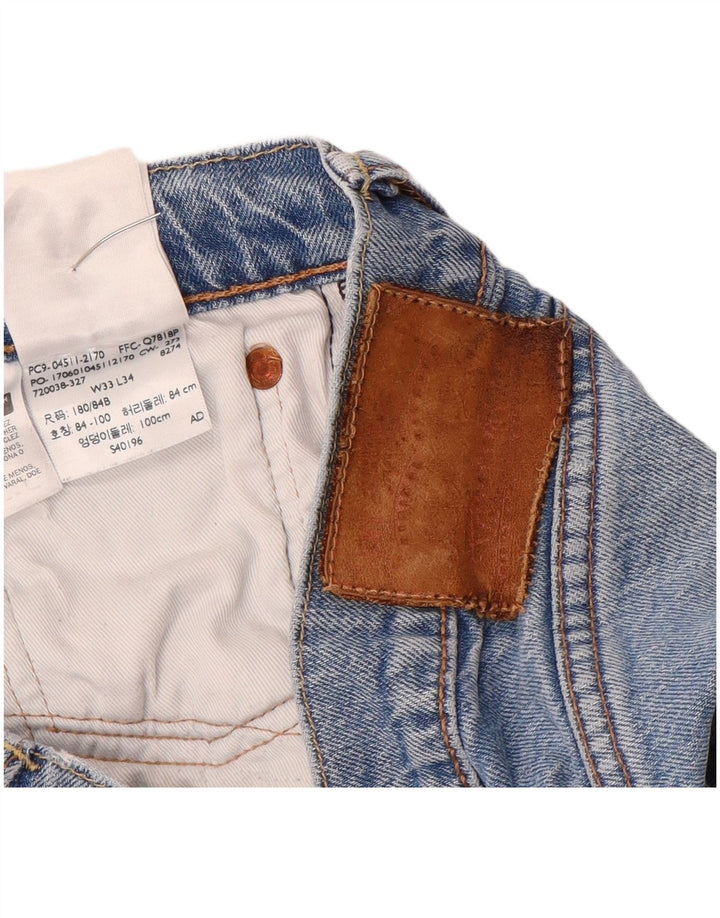 Damskie jeansy Levi's Slim W33 L32 Niebieskie bawełniane