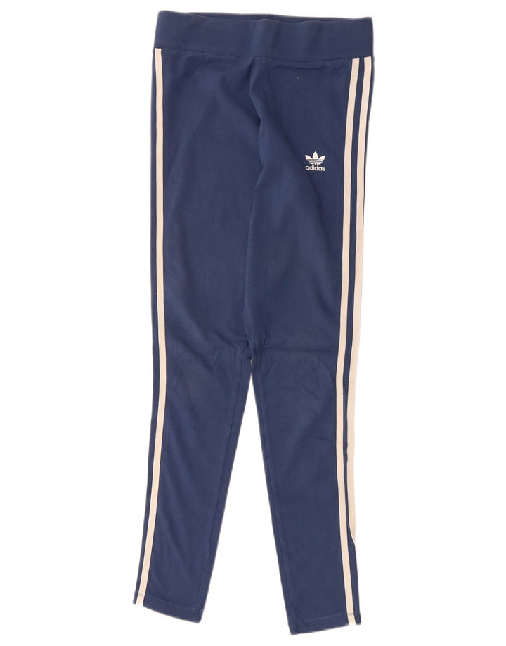Legginsy damskie ADIDAS UK 8, małe, granatowe