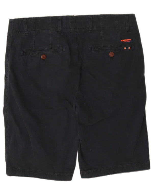 Męskie spodenki Chino Superdry W32 Średni granatowy, bawełniany