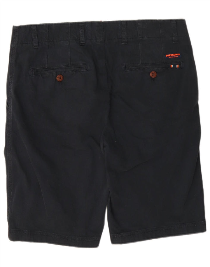 Męskie spodenki Chino Superdry W32 Średni granatowy, bawełniany