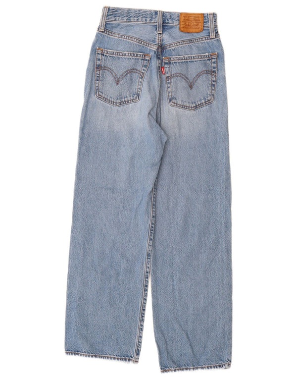 Damskie jeansy Levi's Ribcage Straight W25 L27 Niebieskie bawełniane