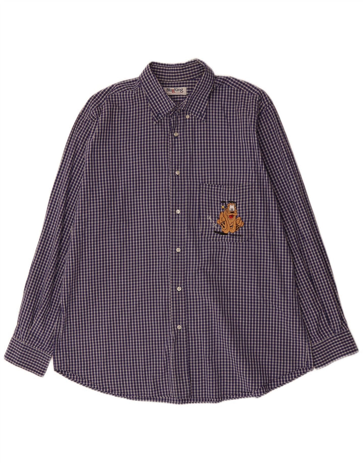 Koszula męska VINTAGE 2XL granatowa kratka