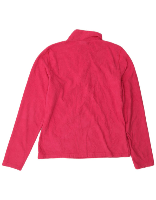 Damski sweter polarowy The North Face z zamkiem błyskawicznym, UK 10, mały, różowy poliester