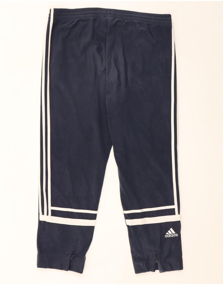 Męskie spodnie dresowe Adidas XL granatowe, poliestrowe