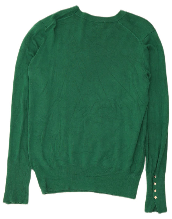 Damski sweter Zara z dekoltem w łódkę UK 18 XL Zielony