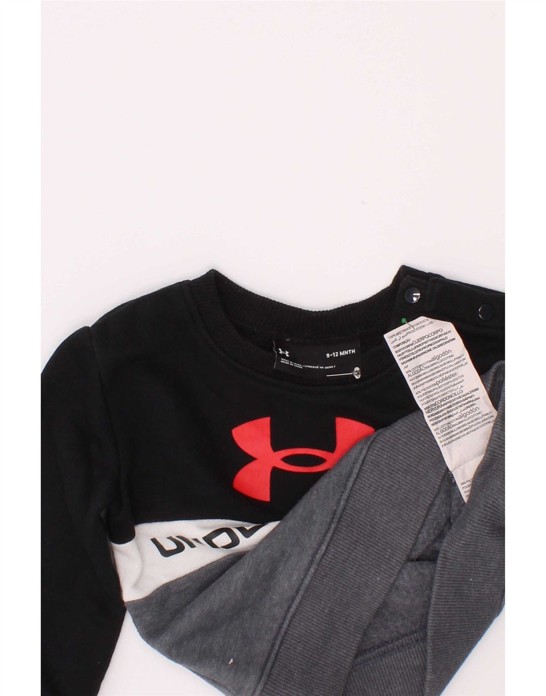 Bluza chłopięca Under Armour z grafiką, 9-12 miesięcy, czarna