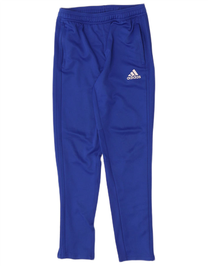 Chłopięce spodnie dresowe Adidas Slim Fit 13-14 lat Niebieski poliester