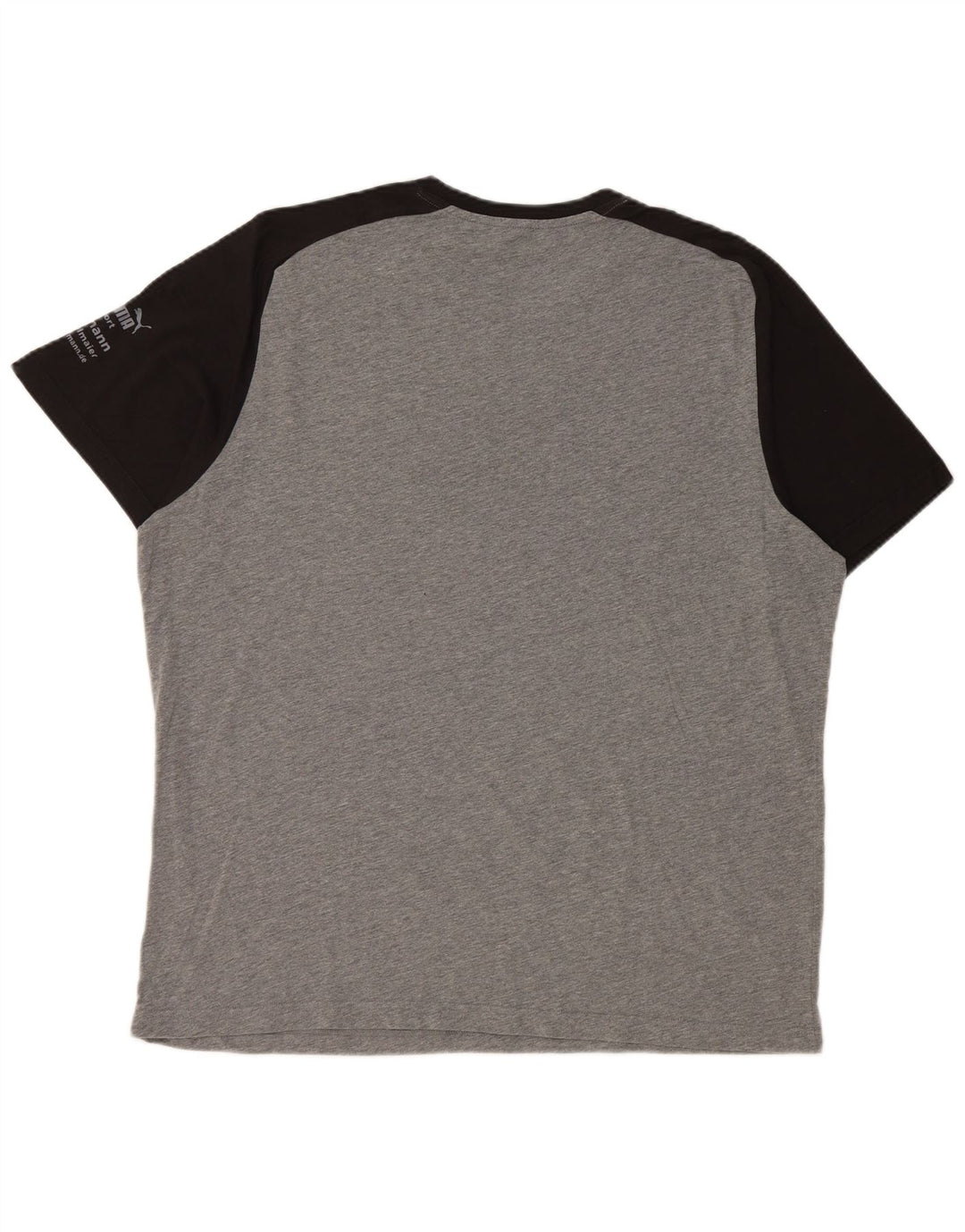 Męski T-shirt z grafiką PUMA, góra XL, szary, blok kolorów