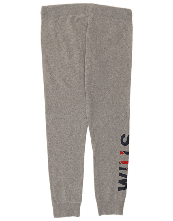 Damskie spodnie dresowe JACK WILLS Graphic Joggers UK 14, duże, szare