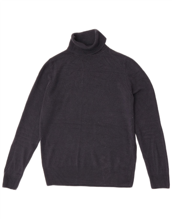 Marks & Spencer Damski sweter z golfem UK 10, mały, granatowy