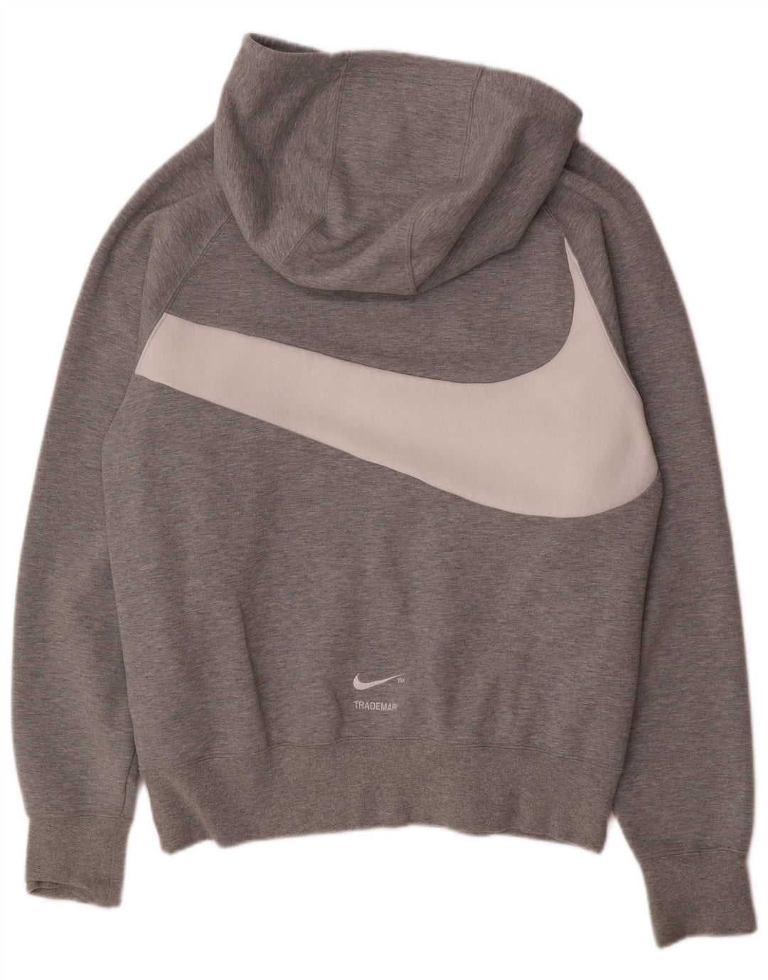 Męski sweter z kapturem Nike Graphic, średnioszary, bawełniany
