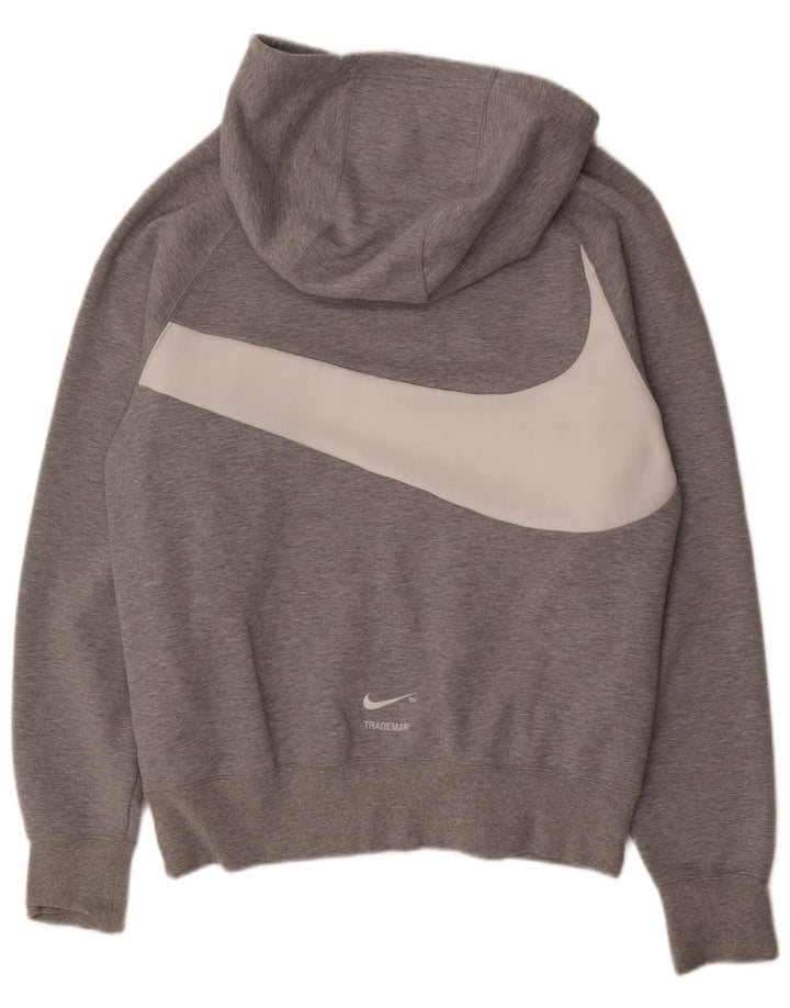 Męski sweter z kapturem Nike Graphic, średnioszary, bawełniany