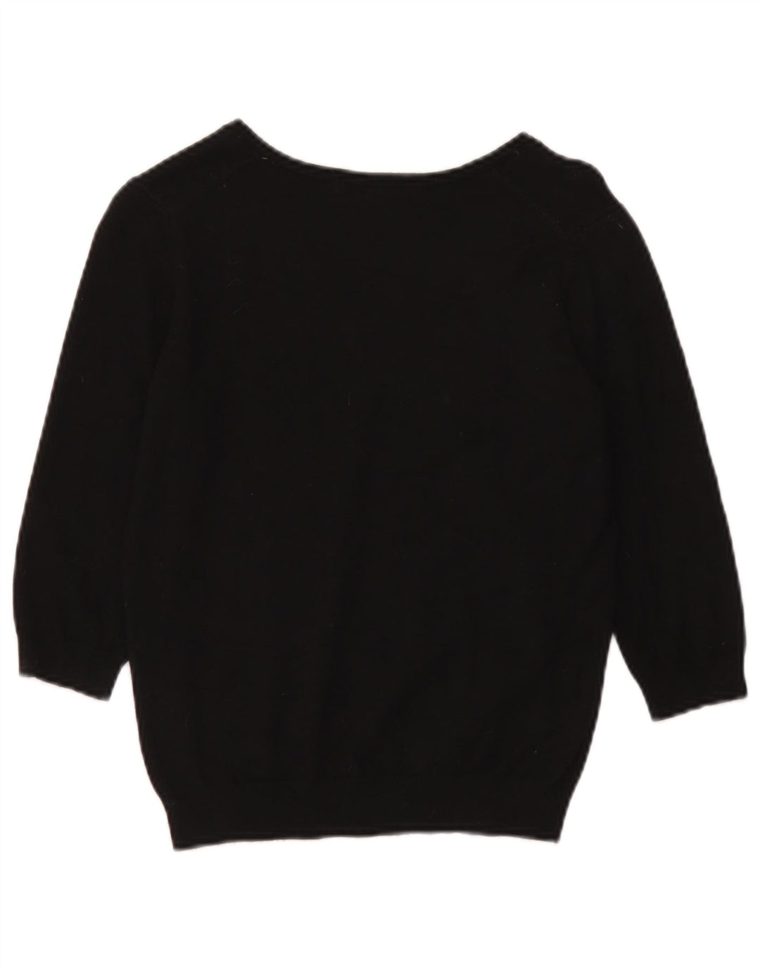 Marks & Spencer Damski sweter z dekoltem w kształcie litery V, UK 14, średni czarny