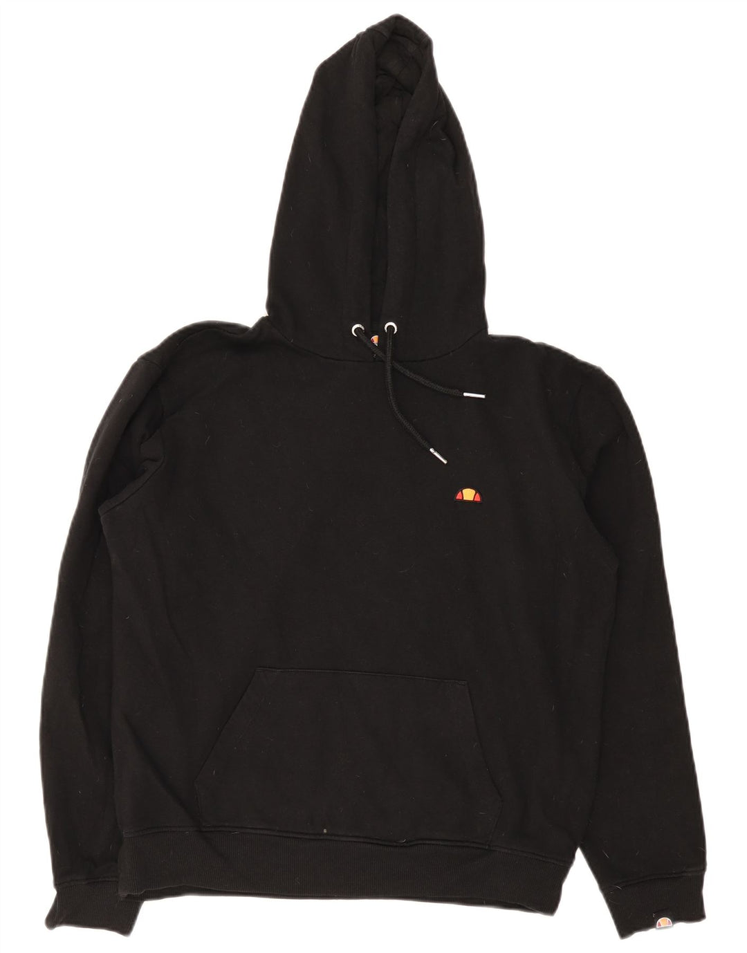 Damska bluza z kapturem Ellesse UK 12, średnia czarna bawełna