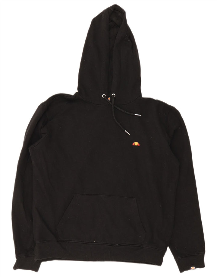 Damska bluza z kapturem Ellesse UK 12, średnia czarna bawełna