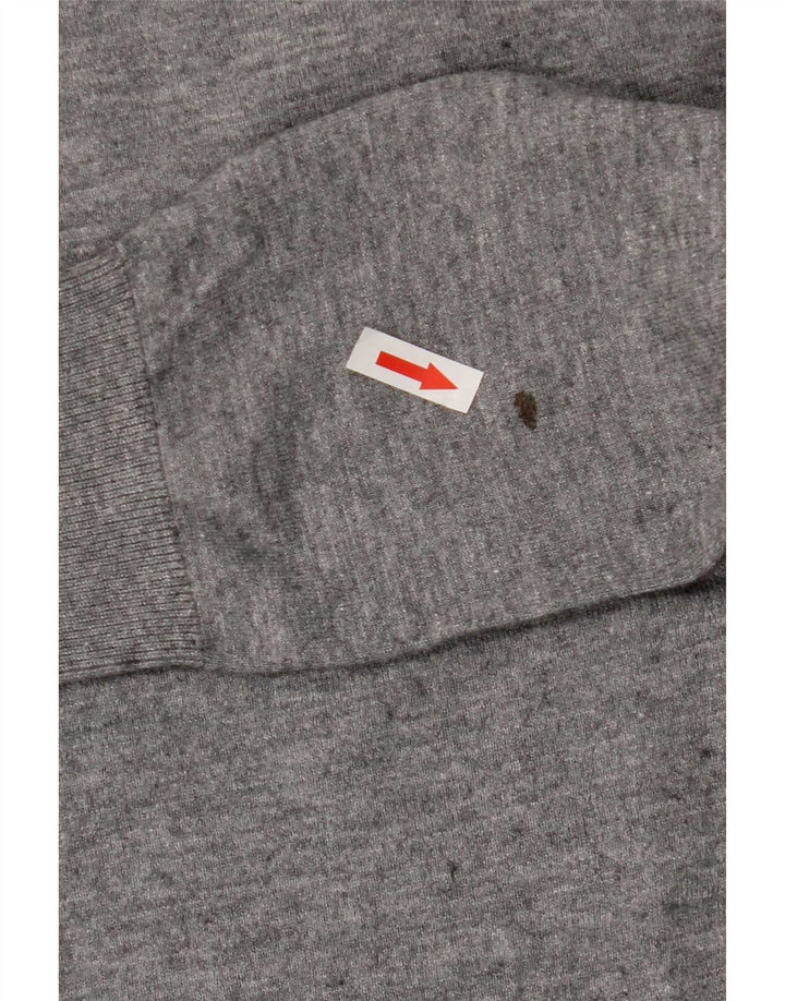 Męski sweter z okrągłym dekoltem Zara, mały, szary, wiskoza