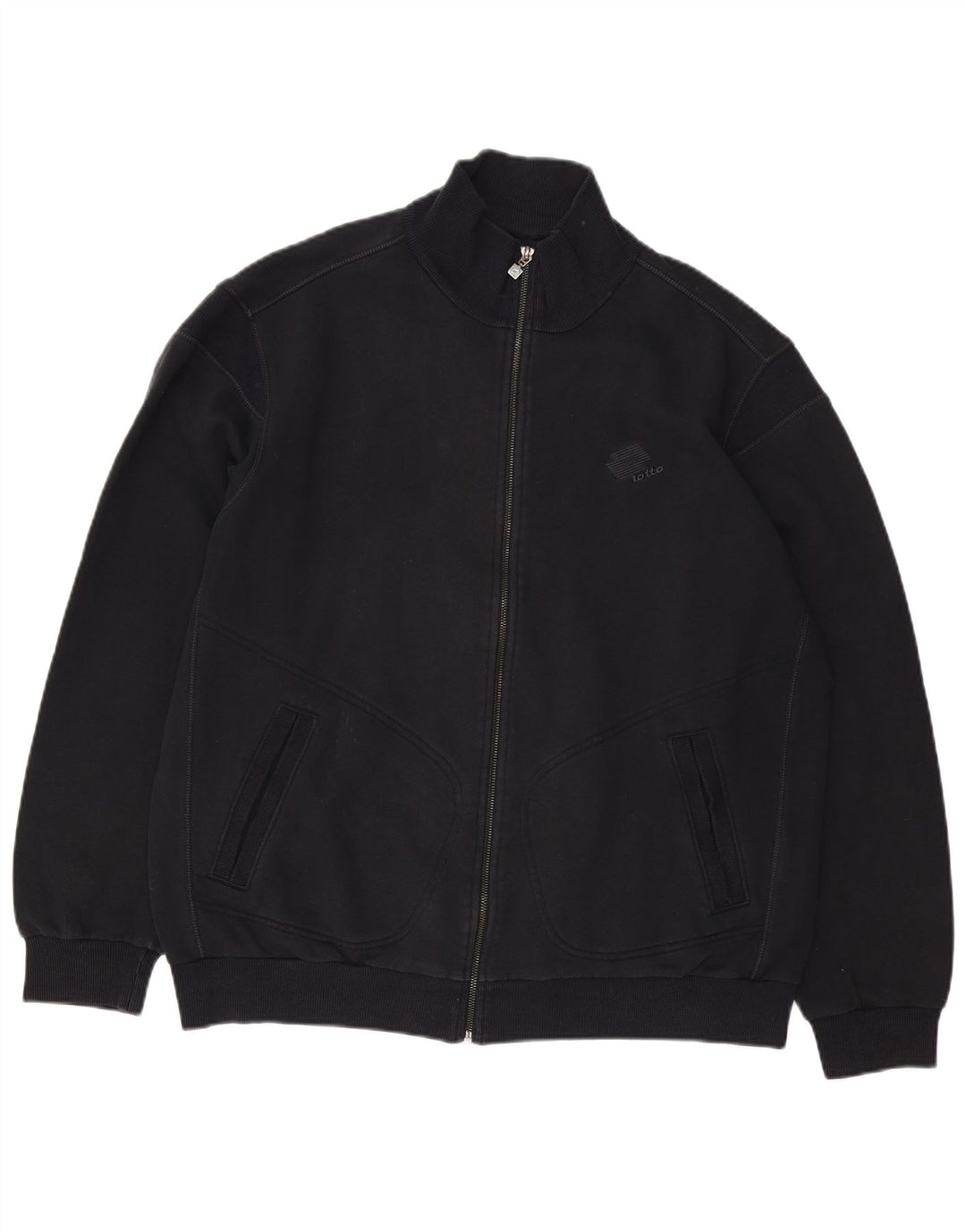 Kurtka męska dresowa LOTTO 2XL, czarna, bawełniana