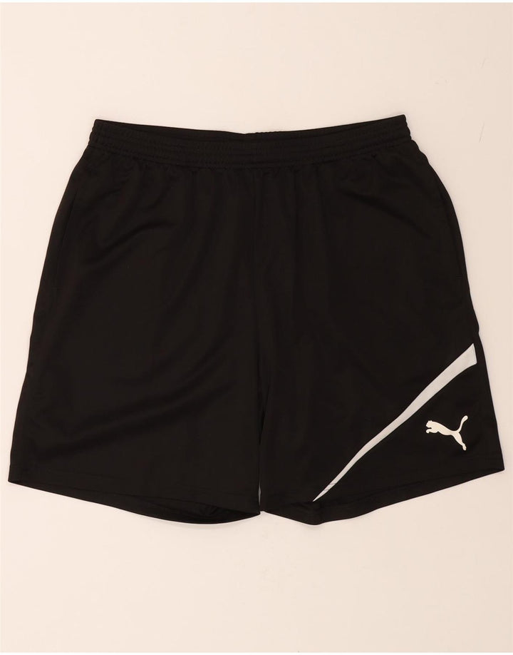 PUMA Mens Sport Shorts XL  Black Polyester Vintage Puma and Second-Hand Puma from Messina Hembry 