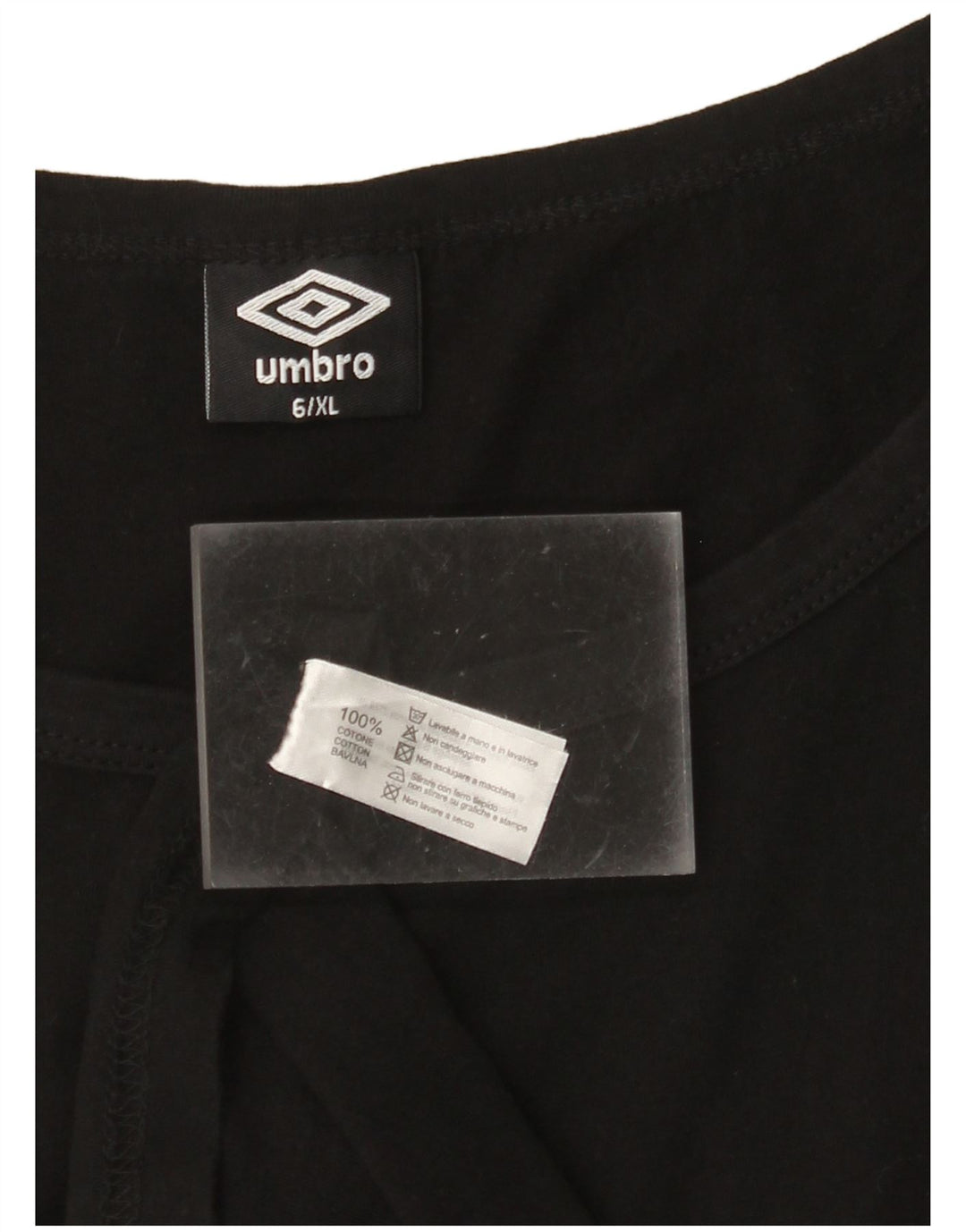 Top damski pod kamizelkę UMBRO UK 18 XL, czarna bawełna